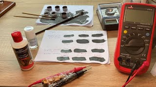 How to make conductive paint  Graphite powder  Nail Hardener or Acrylic Varnish [upl. by Etnoek185]