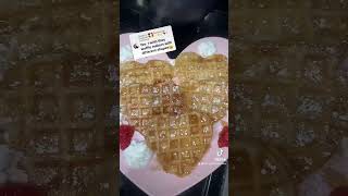 Heart Shaped Waffles foodshorts [upl. by Yi]