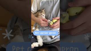 Pet carrier apron petpet cat catlover [upl. by Neelrad]