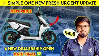 ⚡SIMPLE ONE New Update 6 Dealership  Simple one electric scooter Delivery update  ride with mayur [upl. by Fiske]