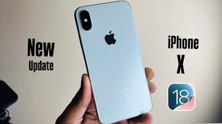 iPhone X on iOS 18  New Update  How to install iOS 18 in iPhone X [upl. by Odlaw]