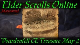 ESO Vvardenfell CE Treasure Map 2 Elder Scrolls Online Morrowind [upl. by Kurland]