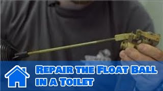 Toilet Repair  How to Repair the Float Ball in a Toilet [upl. by Floyd]