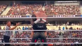 omos vs brock lesnar wrestlemania 39 full match [upl. by Mot707]