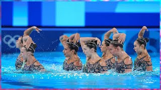 🥈USA artistic swimming moonwalk to silver medal at Paris Olympics🥈 [upl. by Keung]