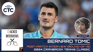 Bernard Tomic Roundof16 PostMatch Interview Cranbrook Tennis Classic [upl. by Malti]