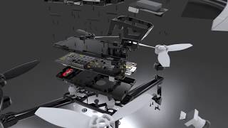 SOLIDWORKS Visualize  Bebop 2 Exploded View Animation [upl. by Ettinger662]