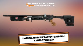 Hatsan Air Rifle Factor Sniperl 55mm Overview [upl. by Lubeck]