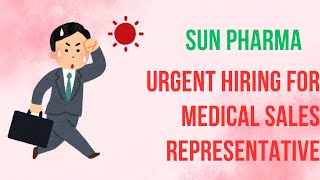 SUN PHARMA INCA DIV Urgent Hiring for Medical Sales Representative Lucknow  Pharmamemberscom [upl. by Ettenyl]