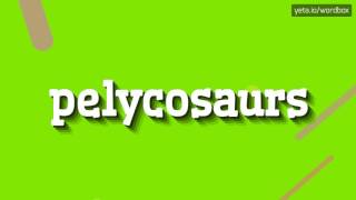 PELYCOSAURS  HOW TO PRONOUNCE IT [upl. by Lenka]