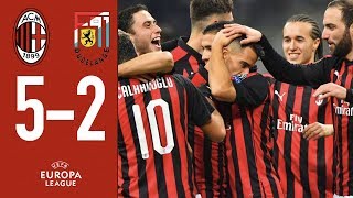 Highlights AC Milan 52 F91 Dudelange  Matchday 5 Europa League 201819 [upl. by Enirac]