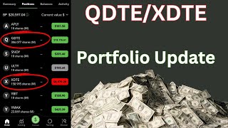 XDTE  QDTE  Doubling my share count these past 60 days  Adding YMAX  Fidelity Portfolio Review [upl. by Alarice]