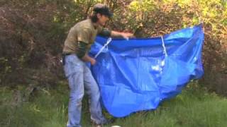 Basic Wilderness Survival Skills  Wilderness Survival Collect Rain Water [upl. by Wandy874]