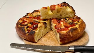 Best FOCACCIA BREAD recipe  Original Italian Street Food [upl. by Ahseena]