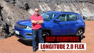 Jeep Compass Longitude 20 Flex  Teste por Emilio Camanzi [upl. by Latt]