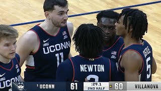 1 UCONN vs Villanova College Basketball Game Full Highlights 2024  INSANE GAME [upl. by Marasco]