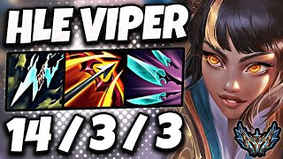 Zeri vs Jinx ADC  HLE Viper  Korea Challenger Patch 146 ✅ [upl. by Earaj]