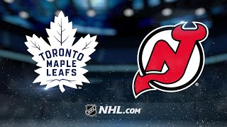 Devils clinch playoff berth with win against Leafs [upl. by Ilah339]