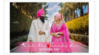 Arvinder Singh weds Ramandeep Kaur II Best Sikh Wedding Highlights 2022 II Snappyjaspal [upl. by Nedia980]