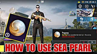 HOW TO USE SEA PEARL  PUBG MOIBLE SEA PEARL LOCATION [upl. by Eiloj]