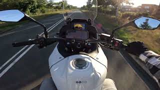 Honda Transalp 750  A ride to the North See Kijkduin and Monster beach  RAW SOUND 4K Onboard [upl. by Eltsyek239]