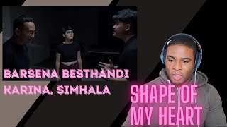 Barsena Karina Simhala  Shape Of My Heart Backstreet Boys  REACTION [upl. by Uttasta120]