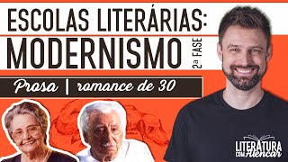 SEGUNDA FASE DO MODERNISMO  PROSA Geração de 30  Escolas Literárias [upl. by Wanids]