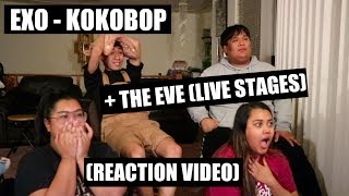 EXO  Kokobop amp The Eve Live Stages  Reaction Video [upl. by Arahsit]