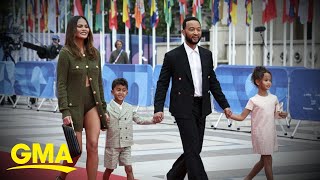 Chrissy Teigen and John Legend reveal son diagnosed with Type 1 diabetes [upl. by Arvy]