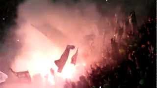 Hannover 96  Dynamo Dresden  Pyrotechnik HD [upl. by Aliuqa]