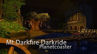 MtDarkfire Darkride   planetcoaster [upl. by Yesnik]