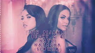 SIN PIJAMA  Becky G f Natti Natasha SLOWED [upl. by Evslin]