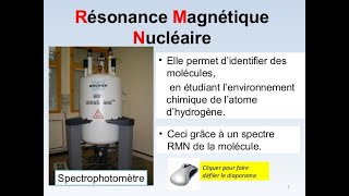 Résonance magnétique nucléaire principe [upl. by Irianat1]