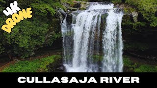 Drone Footage of Waterfalls on US 64 in Highlands NC  Cinematic [upl. by Adolpho853]