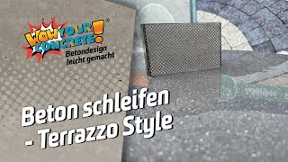 Beton schleifen  Terrazzo Style [upl. by Fry997]