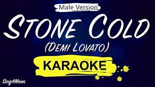 Demi Lovato  Stone Cold Karaoke Piano Male Version 5 [upl. by Stratton]