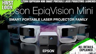 Epson EpiqVision Mini Smart Portable Laser Projectors Launched  Explained All Spec Features amp More [upl. by Eronel]