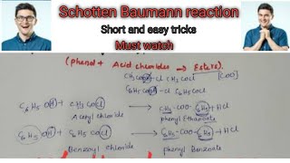 Schotten Baumann reaction Short and easy tricks organic chemistry Short [upl. by Fem979]