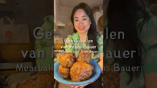 Frans Bauer Gehaktballen Meatballs huibelanda foodvlogger dinerideas foodlover easy homemade [upl. by Hendel]