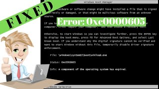 Status 0xc0000605 A component of the operating system has expired  Fixed [upl. by Llenyt310]