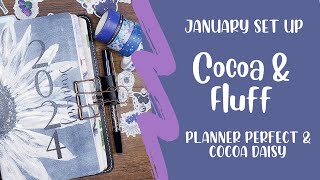 Planner Set Up Jan 2024 Planner Perfect Cocoa Daisy [upl. by Nylaj]