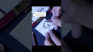 Cara menulis kaligrafi sholawat kaligrafiislam shortsvideo tutorial menulis islamiccalligraphy [upl. by Colleen]