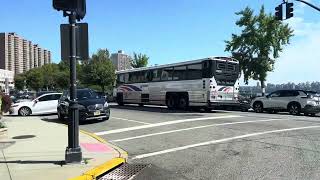 2022 MCI D4500CT 22075 on Route 166 to Cresskill [upl. by Thor]