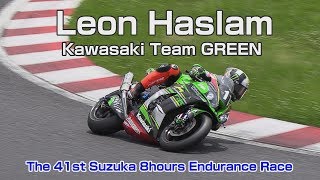 Leon Haslam riding The 41st Suzuka 8hours Endurance Race [upl. by Annaed]