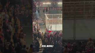 BAYLEY ENTERS THE CAGE WWE SHEFFIELD [upl. by Horodko154]