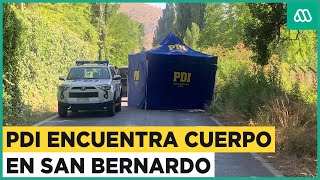 Nuevo cuerpo es encontrado en San Bernardo PDI investiga los casos en la Región Metropolitana [upl. by Doroteya408]