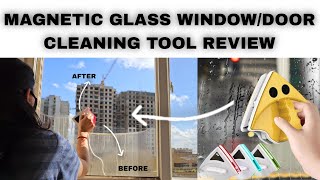 MAGNETIC WINDOW CLEANING TOOL  DOUBLE SIDED GLASS CLEANER [upl. by Duster254]