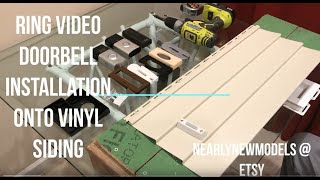 How to Install Ring Video Doorbell onto Vinyl Siding installation Instructions [upl. by Ahtanamas]