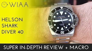 Helson Shark Diver 40 Watch Review [upl. by Randell]