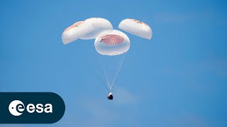 Splashdown of Axiom 3 Mission with Marcus Wandt [upl. by Struve]